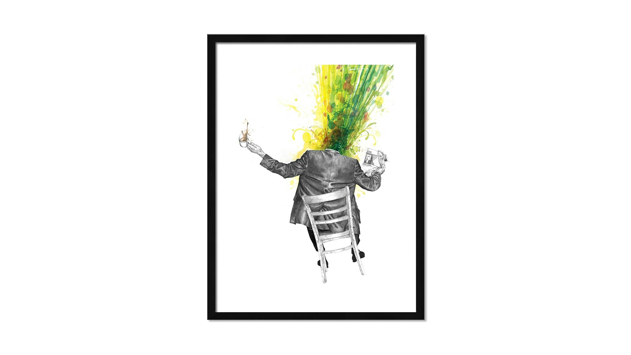 Paper w/ Black Frame